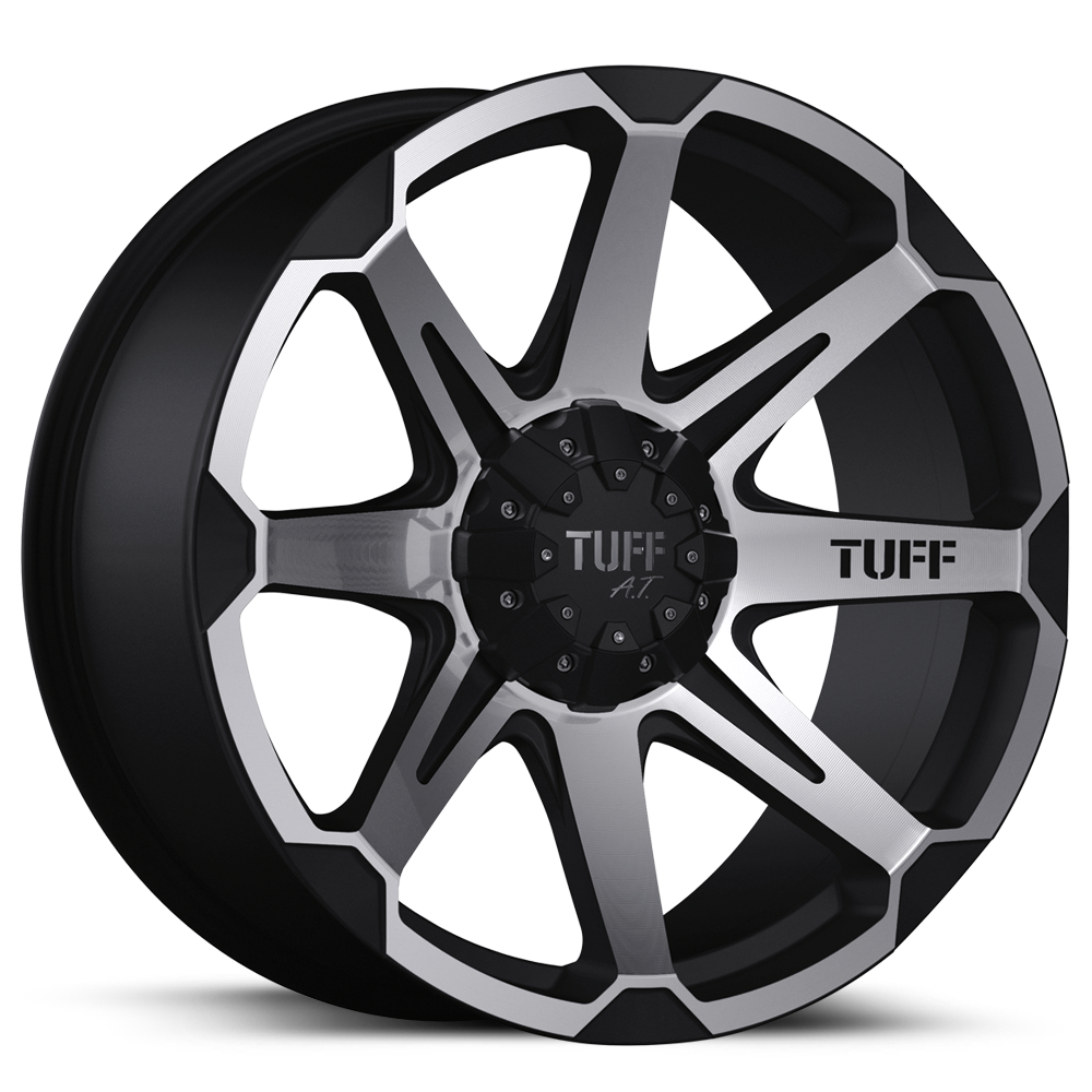 Blackand Silver Alloy Wheel PNG