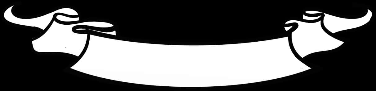 Blackand White Banner Graphic PNG