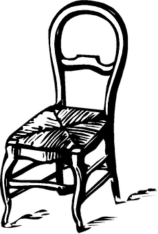 Blackand White Chair Illusion PNG