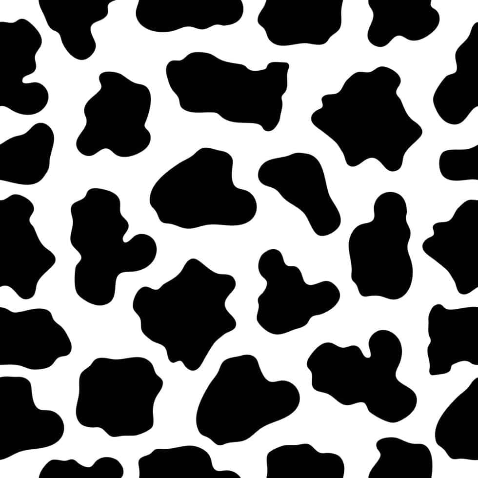 Download Blackand White Cow Print Pattern Wallpaper | Wallpapers.com