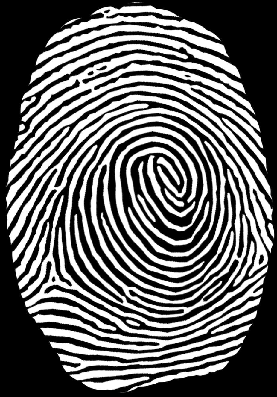 Blackand White Fingerprint Pattern PNG