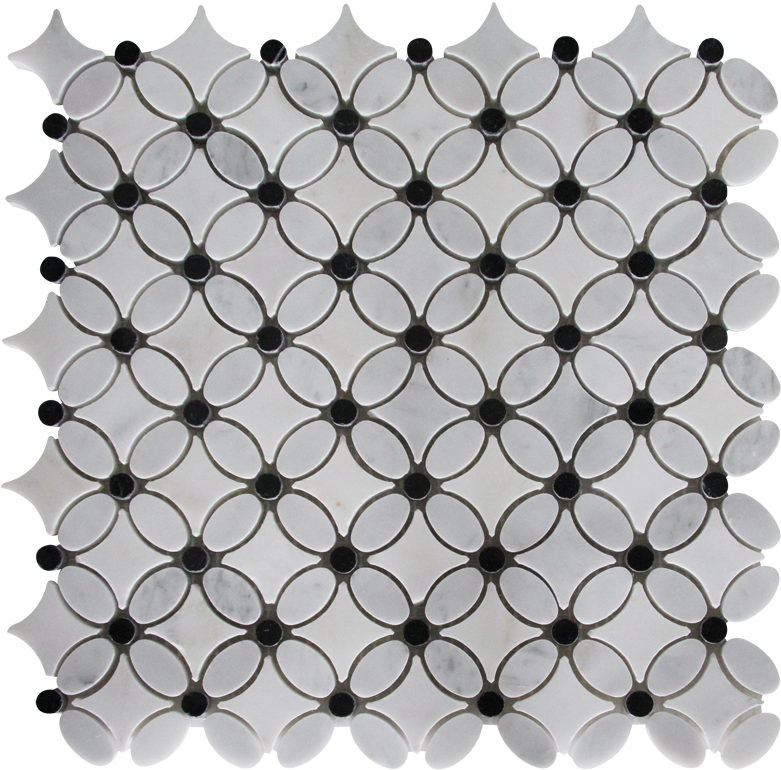 Blackand White Geometric Pattern PNG