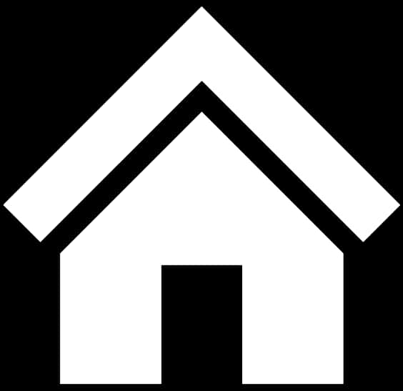 Blackand White Home Icon PNG