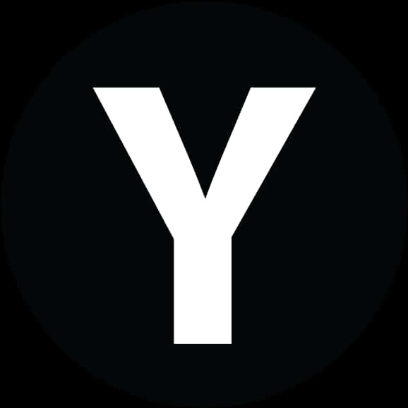 Blackand White Letter Y Logo PNG