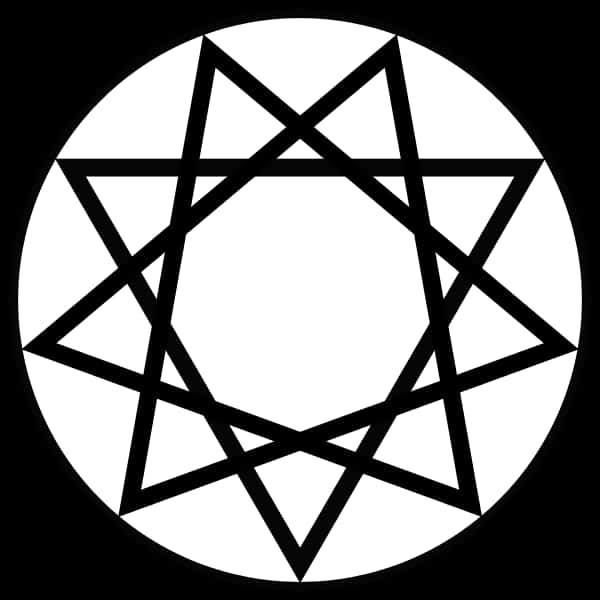 Blackand White Pentagram PNG