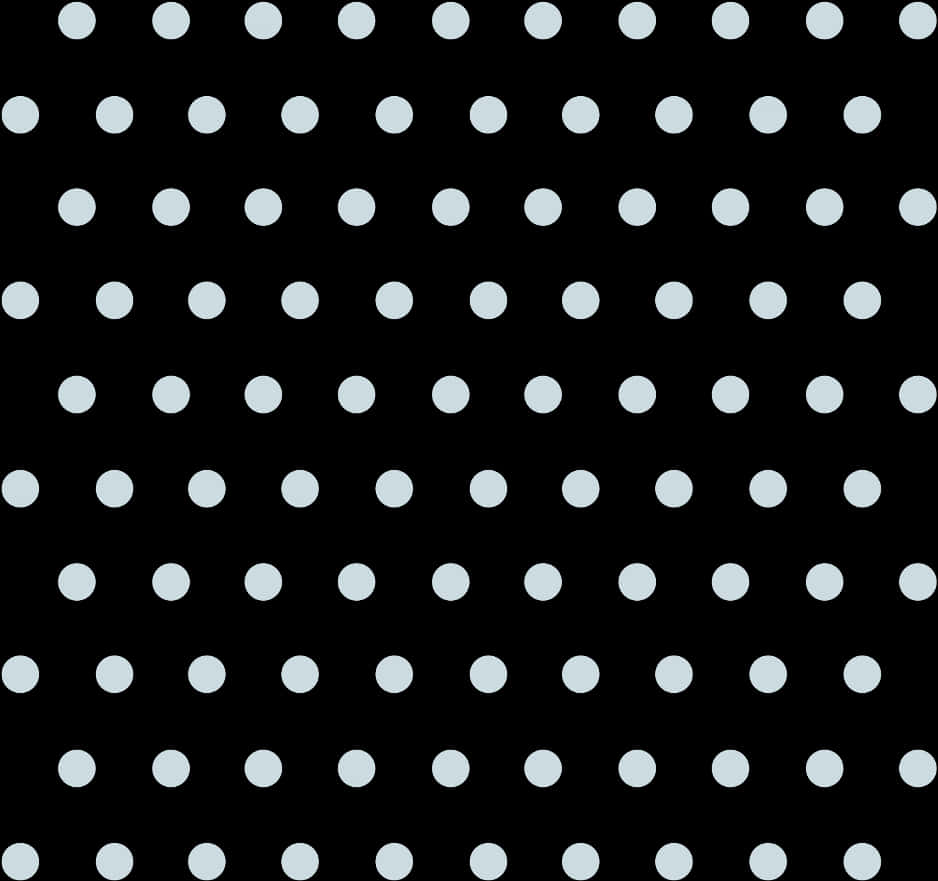 Blackand White Polka Dot Pattern PNG