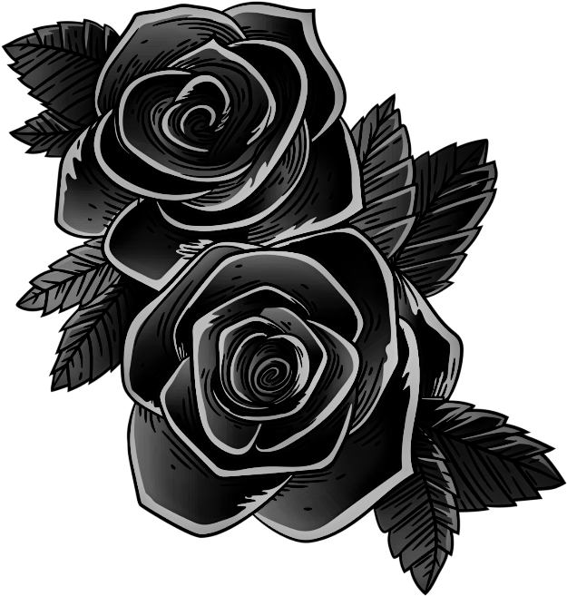 Download Single Pink Rose Tattoo on Arm or Leg PNG Online - Creative Fabrica