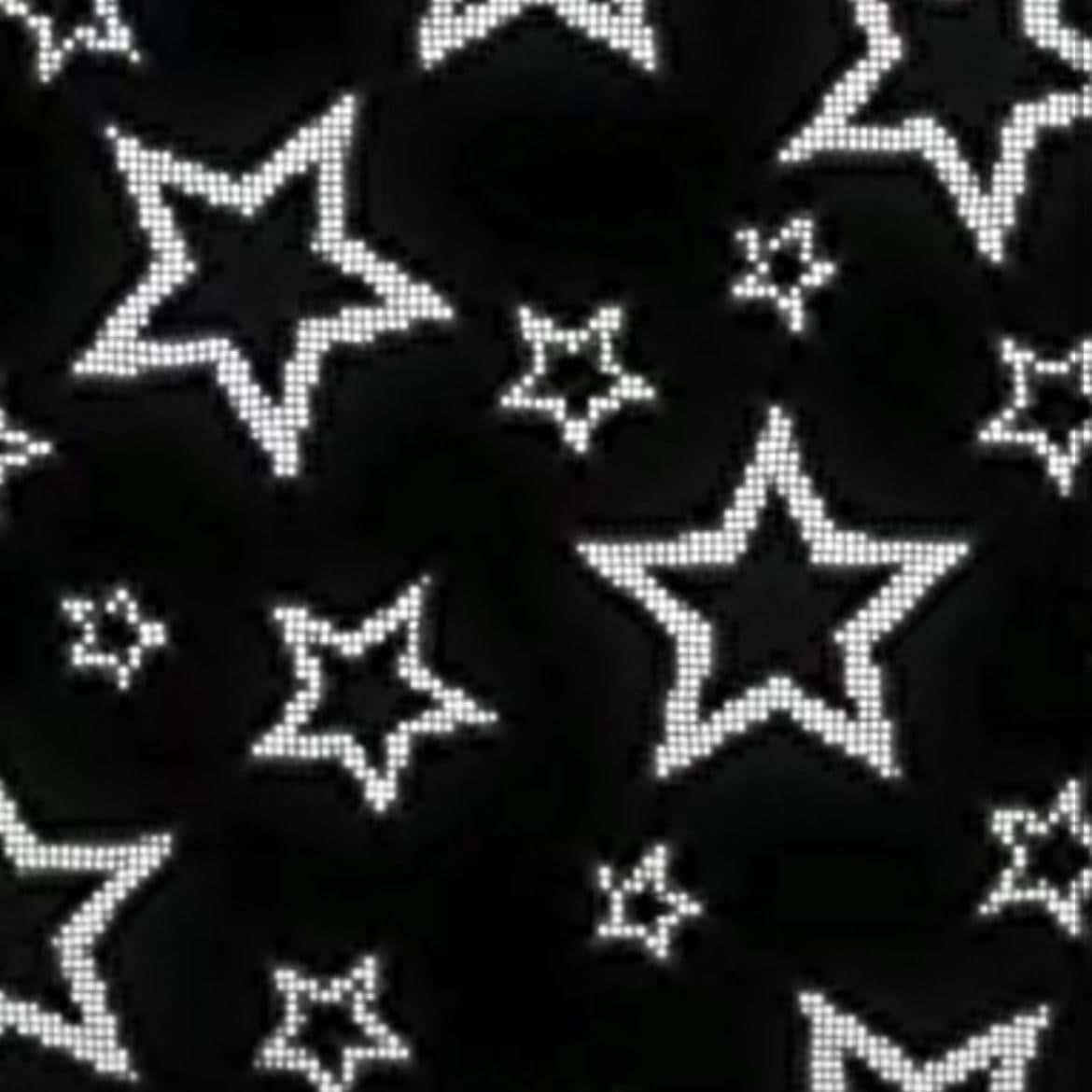 Blackand White Star Pattern Wallpaper