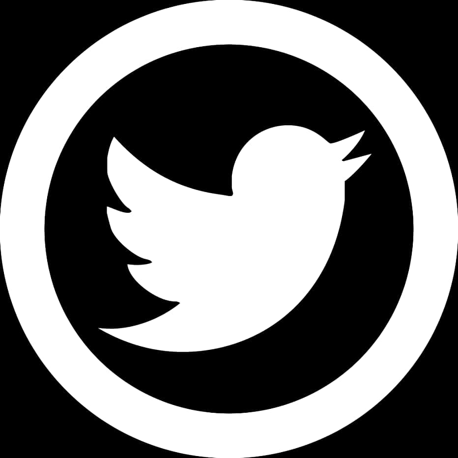 Blackand White Bird Icon PNG
