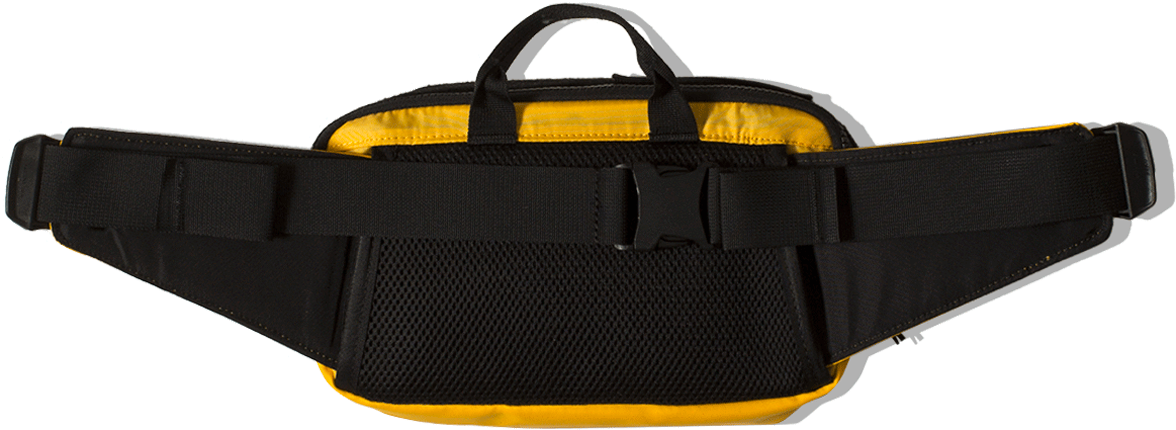 Blackand Yellow Fanny Pack PNG