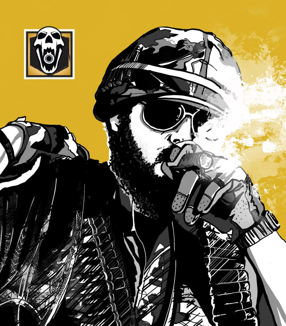 Blackbeard Rainbow Six Siege Kunstwerk Achtergrond