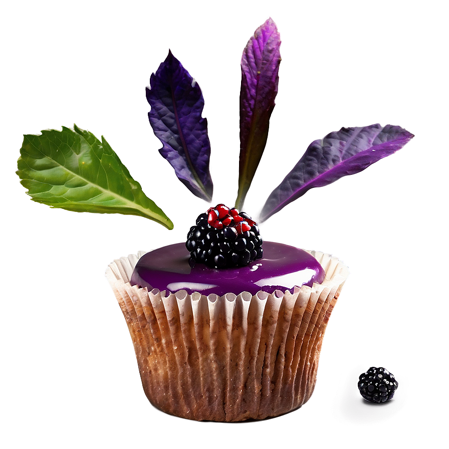 Blackberry Cupcakes Png 06112024 PNG