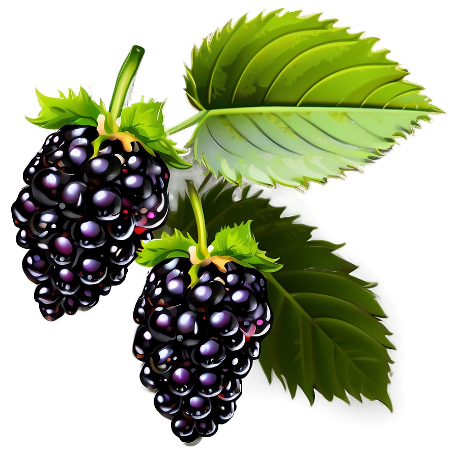 Blackberry On Branch Png Ric PNG