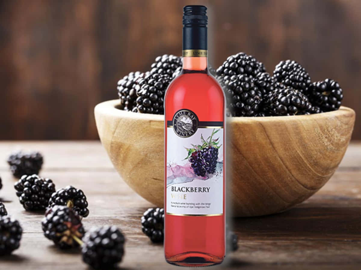 Enjoy the Fruity Flavor of Blackberry Wine Wallpaper