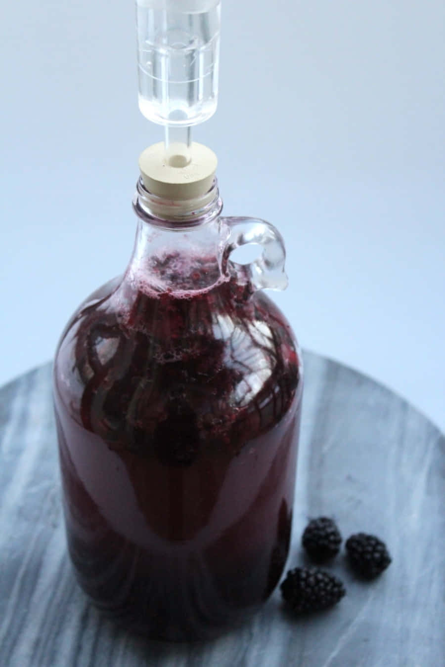 A Glass of Delicious Blackberry Wine Wallpaper