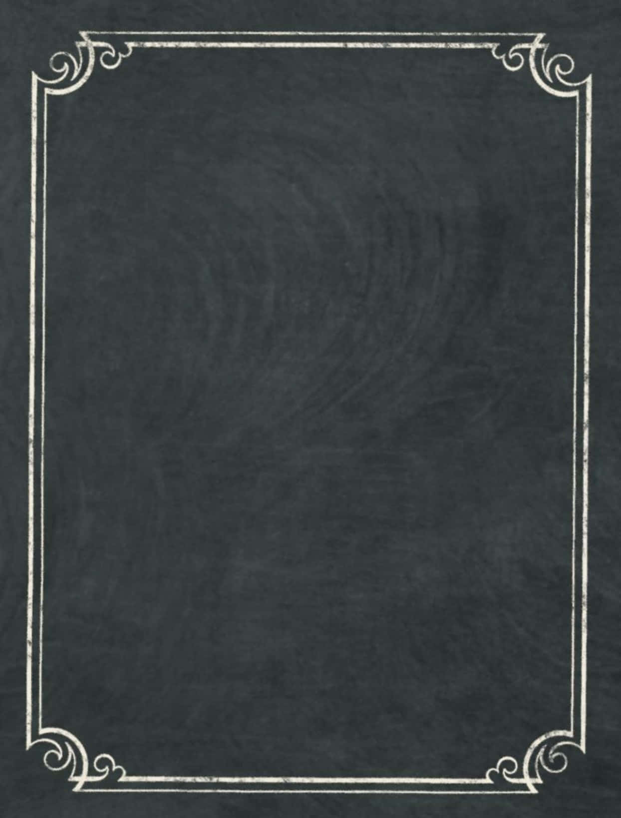 Blackboard Elegant White Borders Background