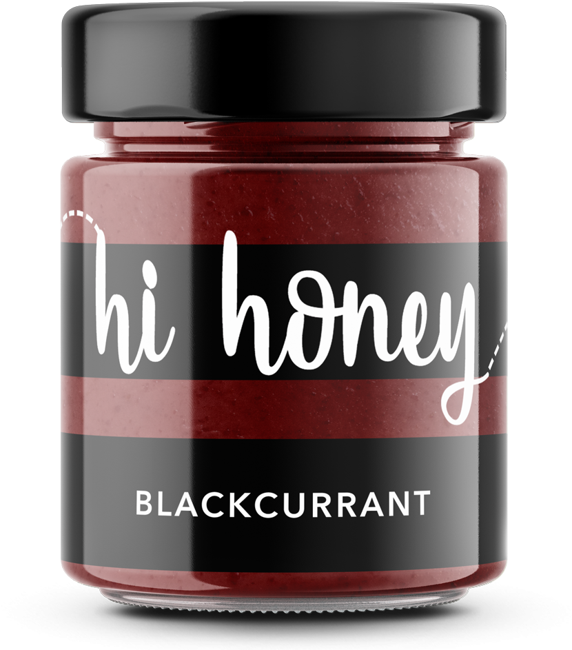 Blackcurrant Honey Jar Product PNG