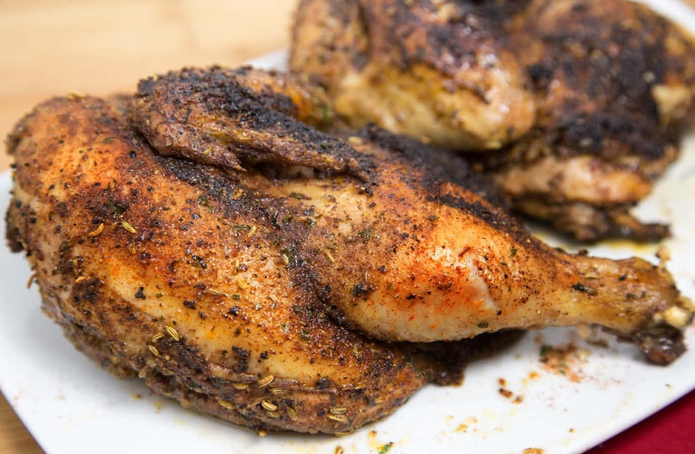 Deliciously Spiced Blackened Chicken Wallpaper
