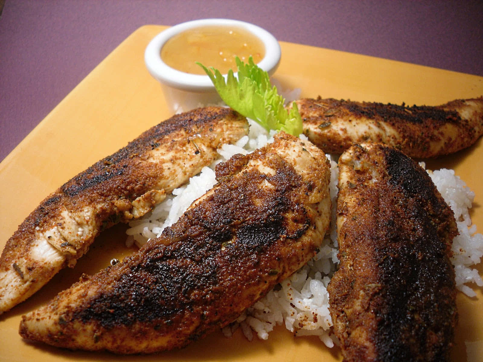 Enjoy Delicious Blackened Chicken! Wallpaper