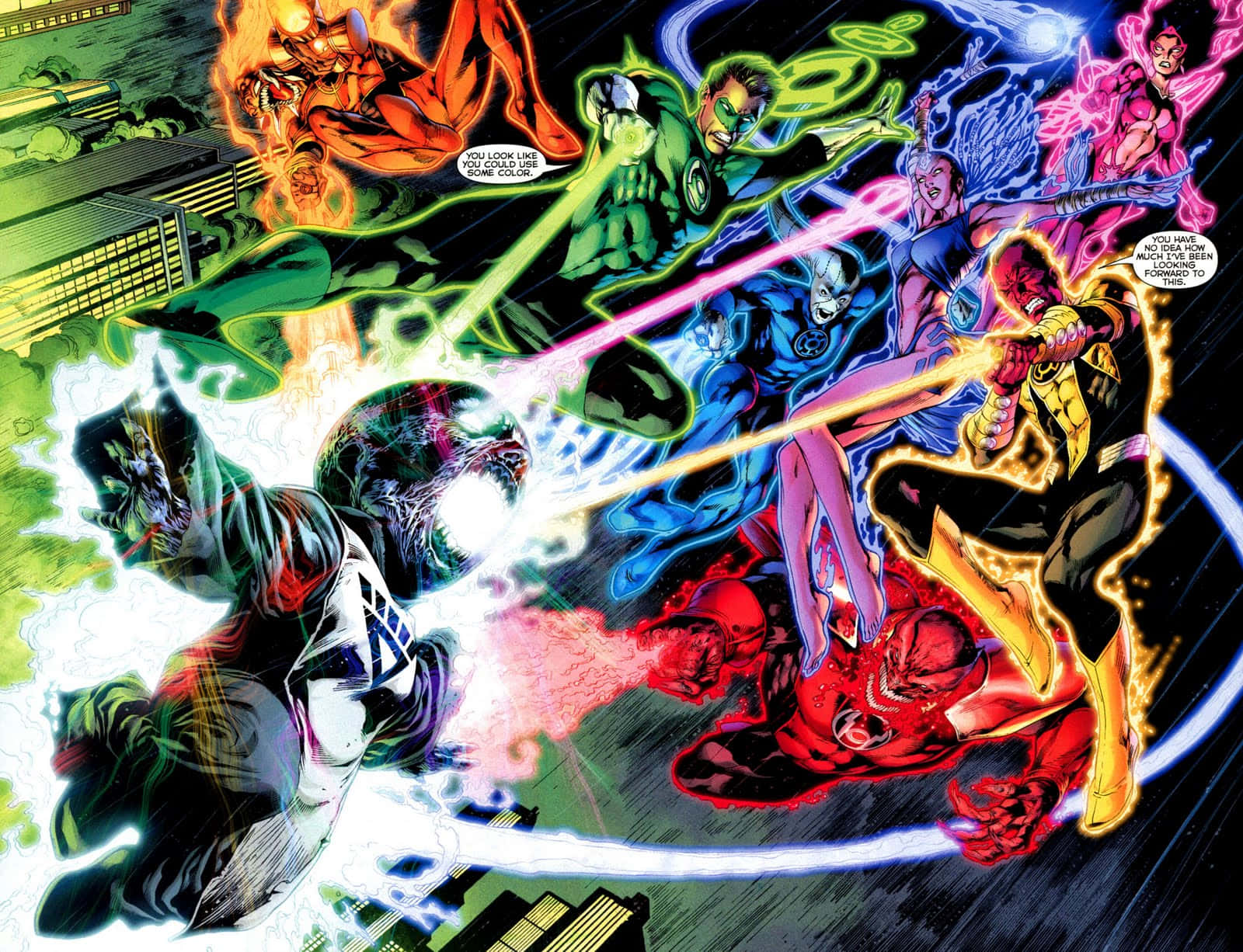 Join The Fight For The Blackest Night Wallpaper