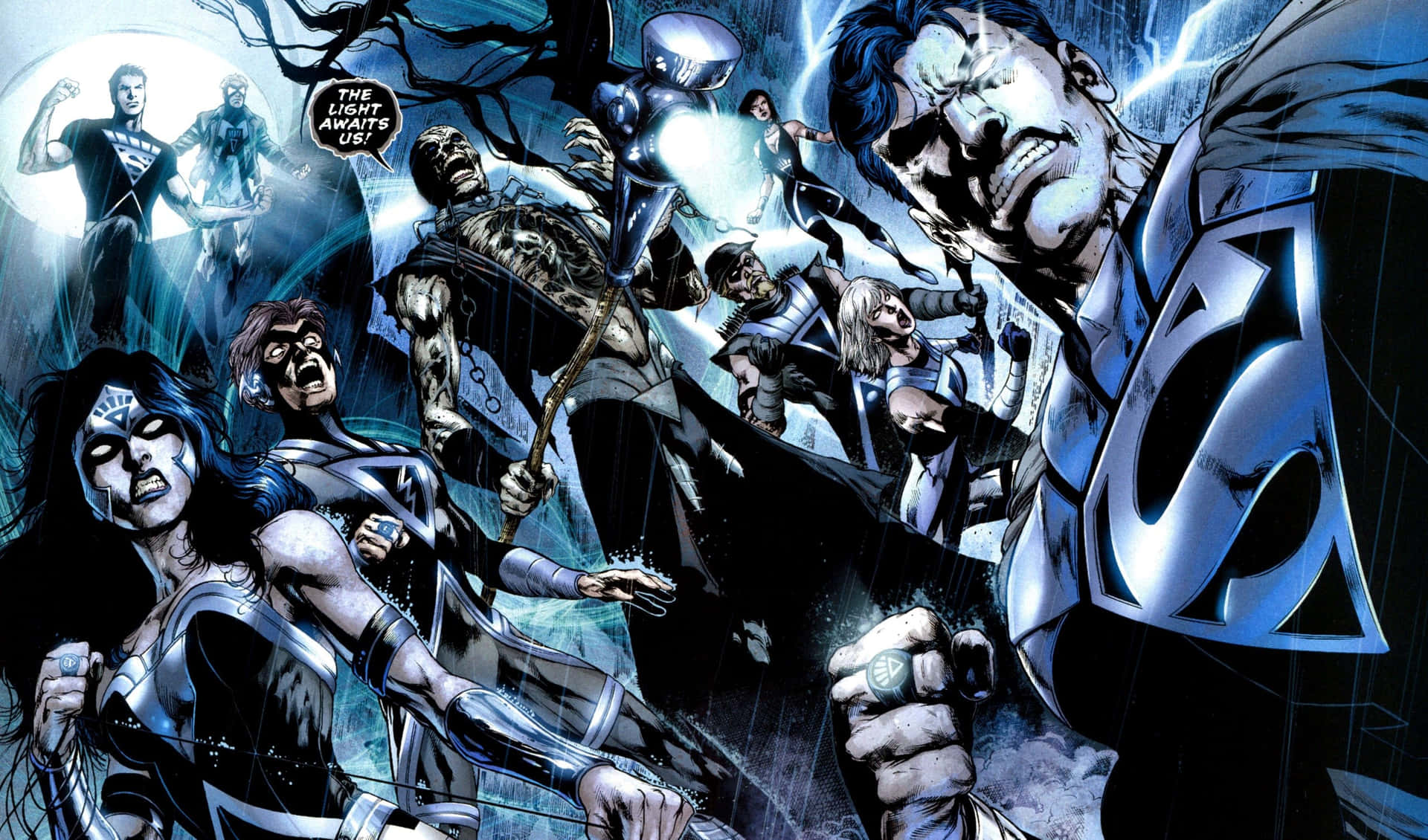 Fight the ultimate darkness in Blackest Night Wallpaper