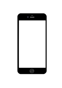 Blacki Phone Front View PNG