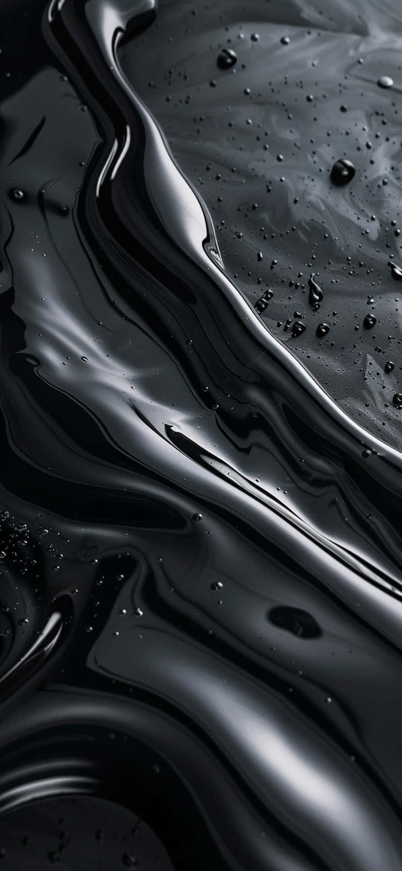 Blacki Phone X R Wallpaperwith Water Droplets Wallpaper