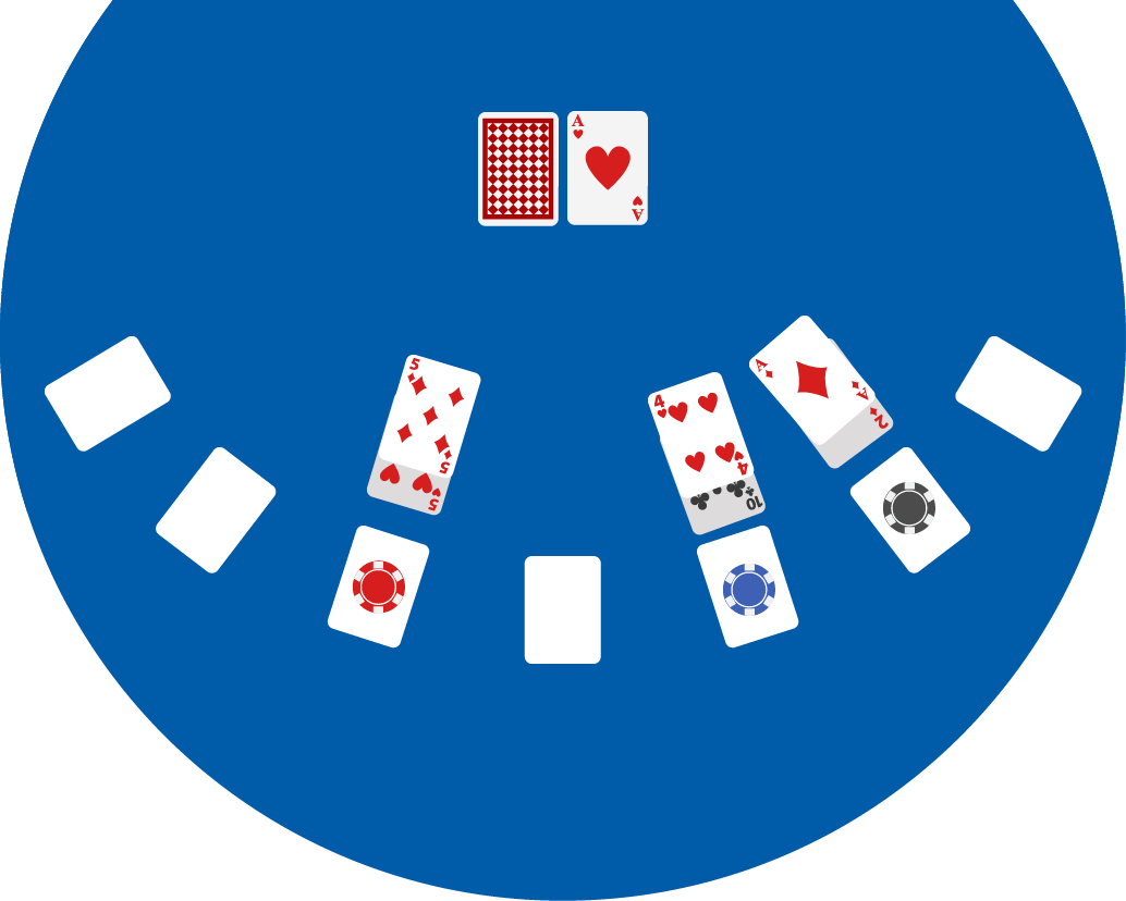 Blackjack Table Game Setup PNG