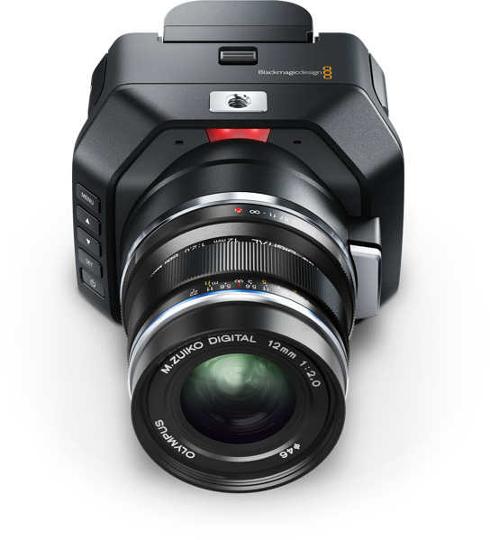 Blackmagic Cinema Camera Front View PNG