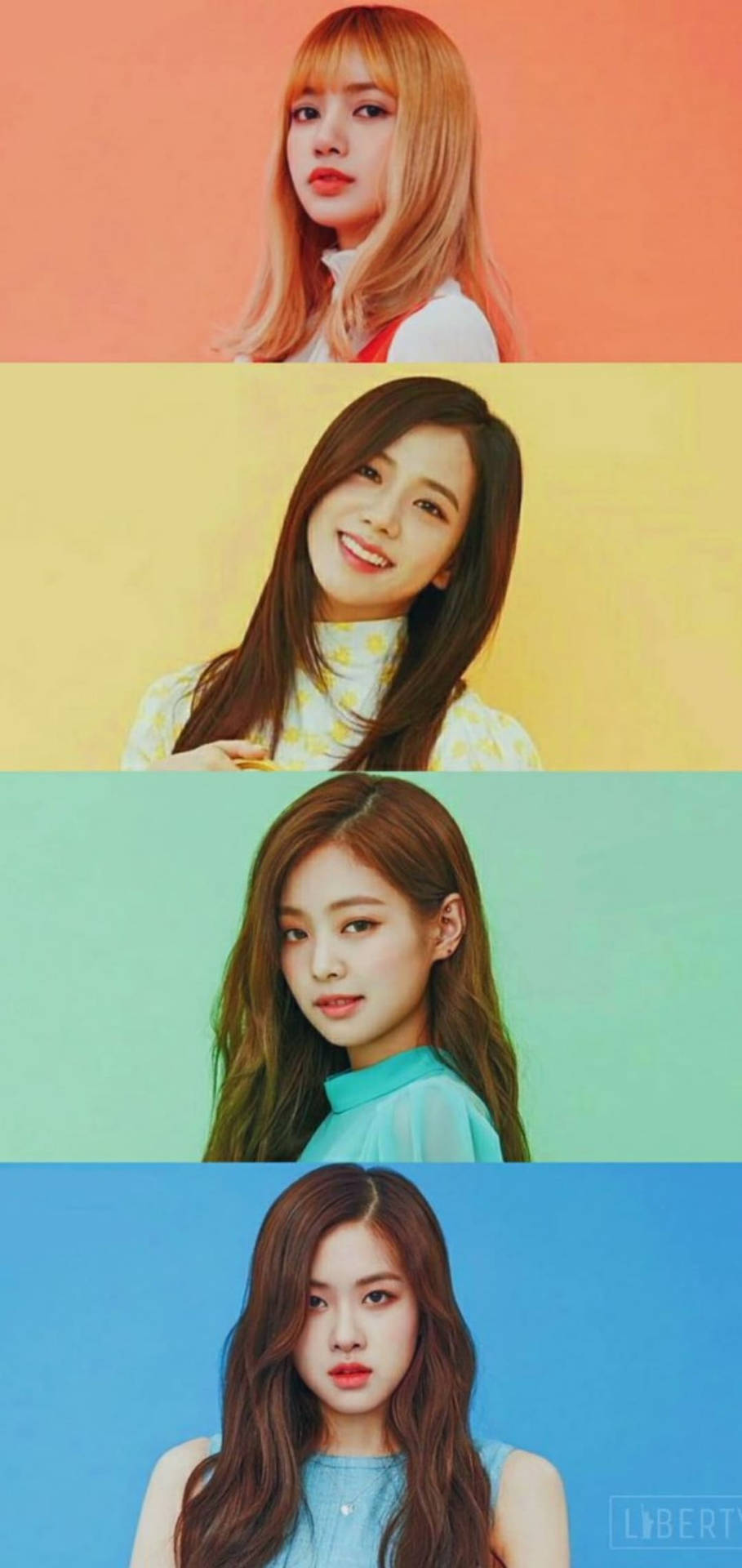 Blackpink Cute Colorful Collage Background