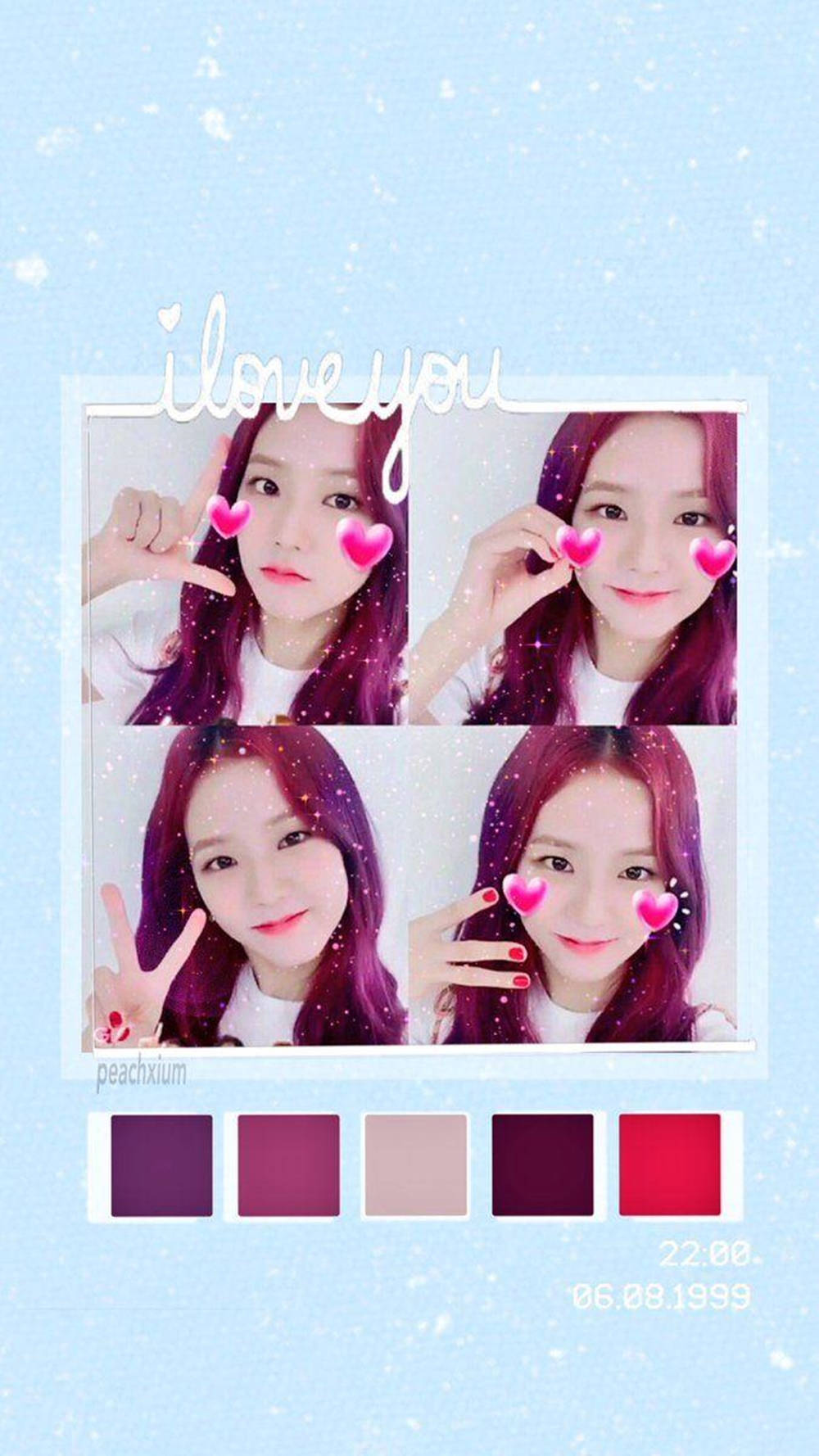 Blackpink Cute Selfies Of Jisoo Wallpaper