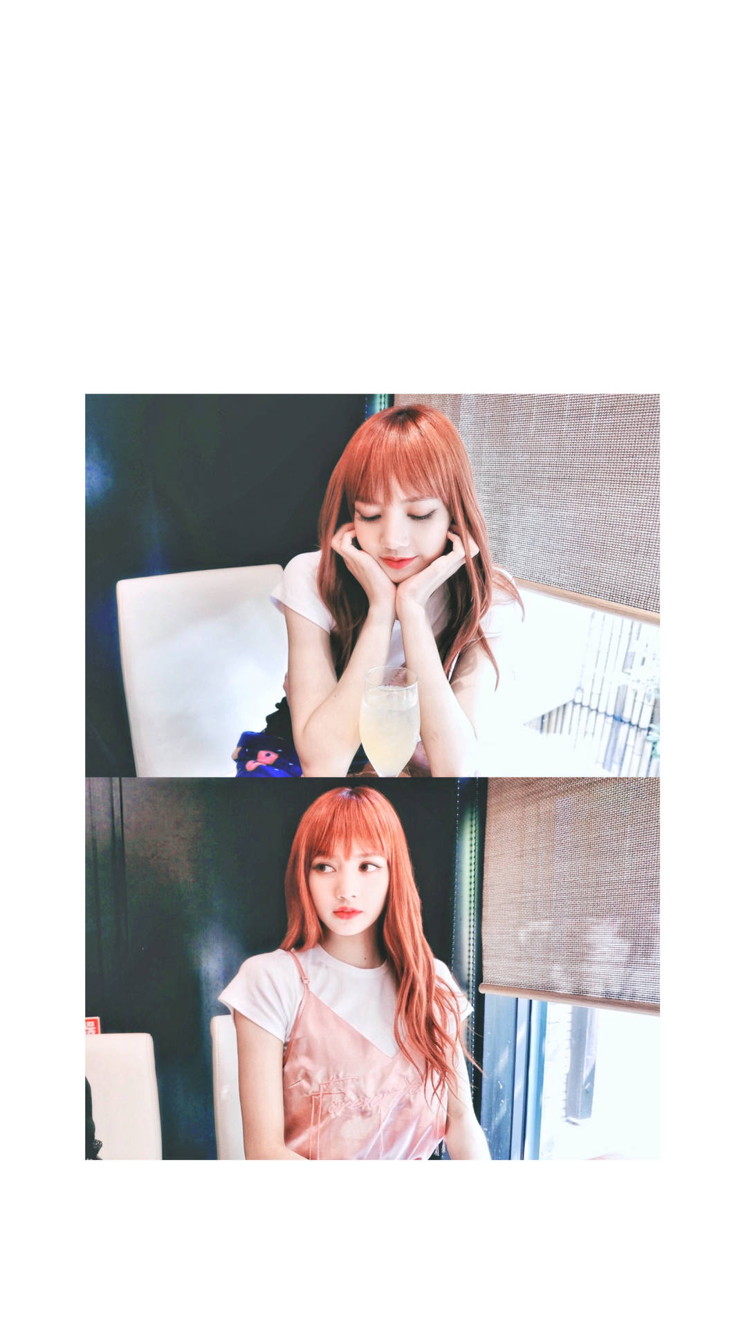 Blackpink Lisa Two Pictures In One Wallpaper