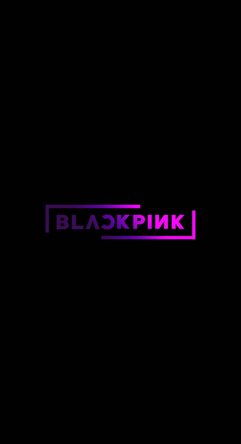 Blackpink Logo Dark Gradient Wallpaper