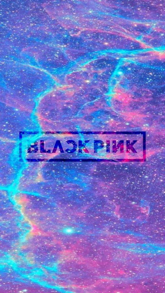 Blackpink Logo Over Galaxy Background Wallpaper