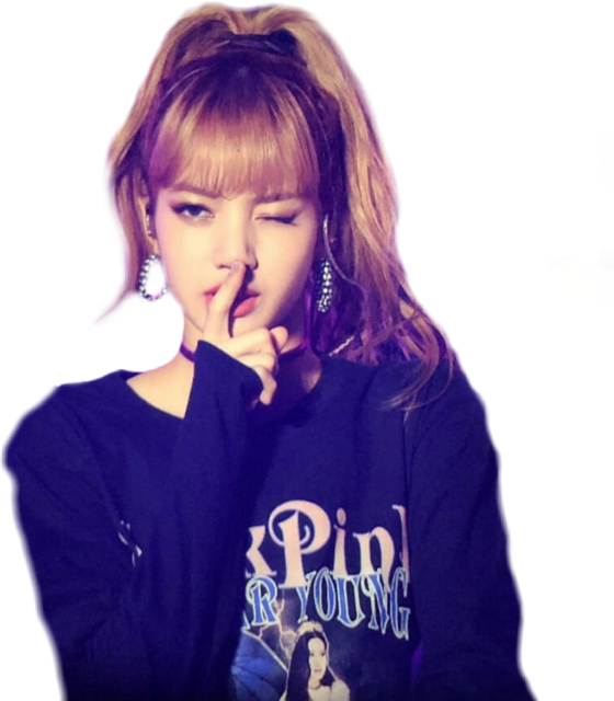 Blackpink Member Shushing Pose PNG