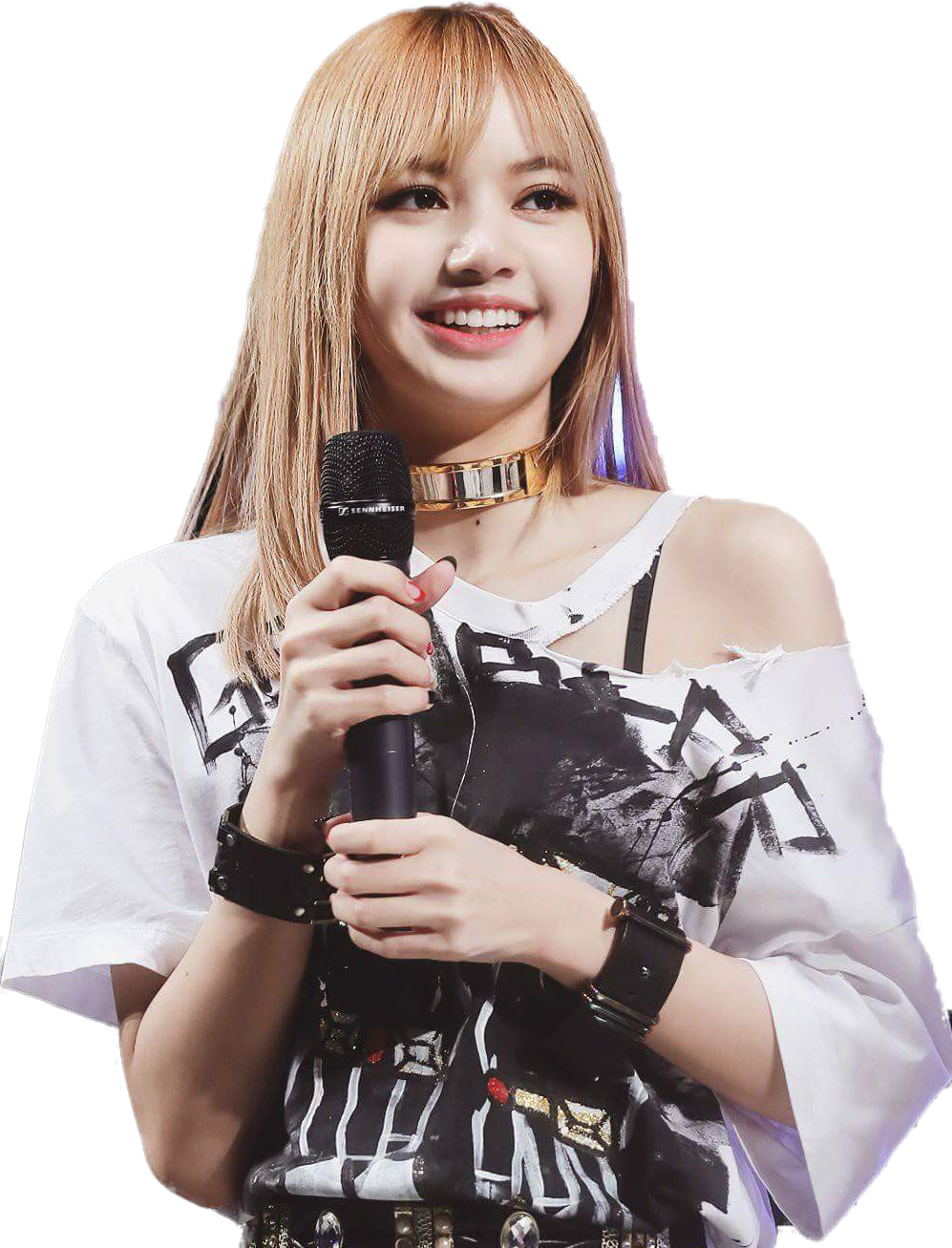 Blackpink Member With Microphone PNG