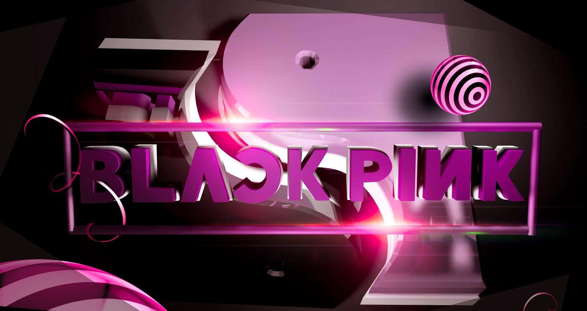 Sortpink - Et Pink Logo Med En Slikstang