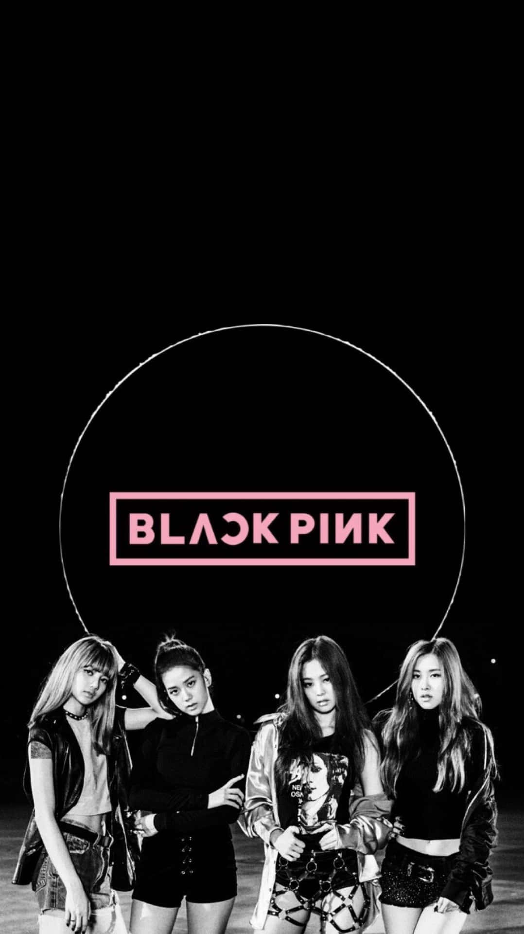 The legendary girl group Blackpink pose for a striking, iconic portrait.