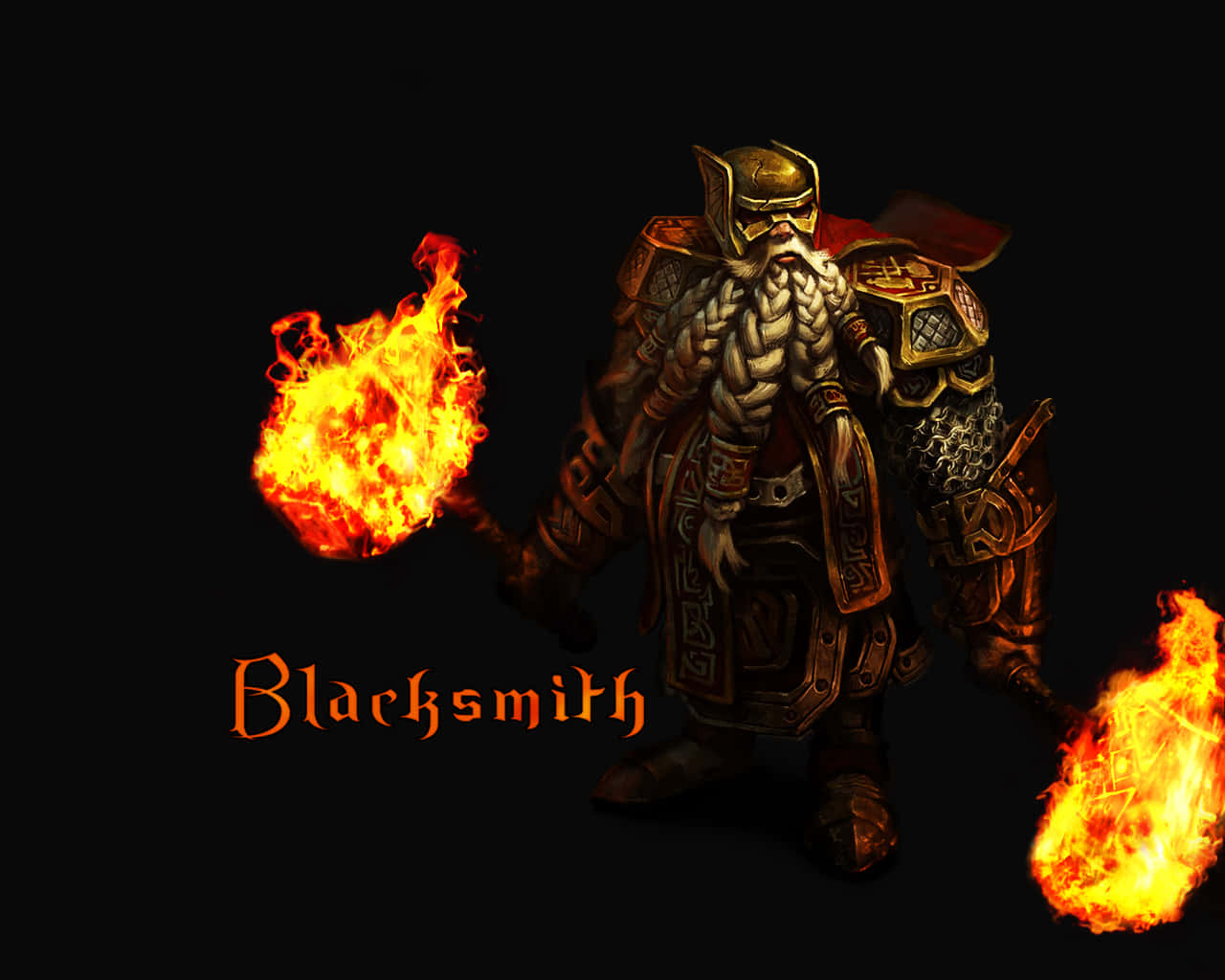 "The Blacksmith's Forge" Wallpaper