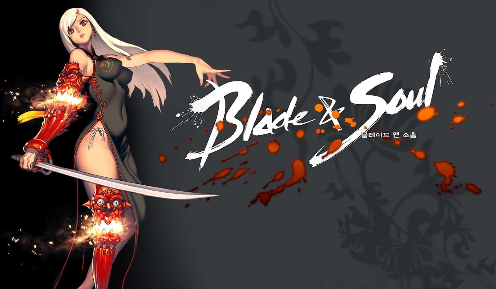Blade And Soul Anime's Silver Hair Alka Background