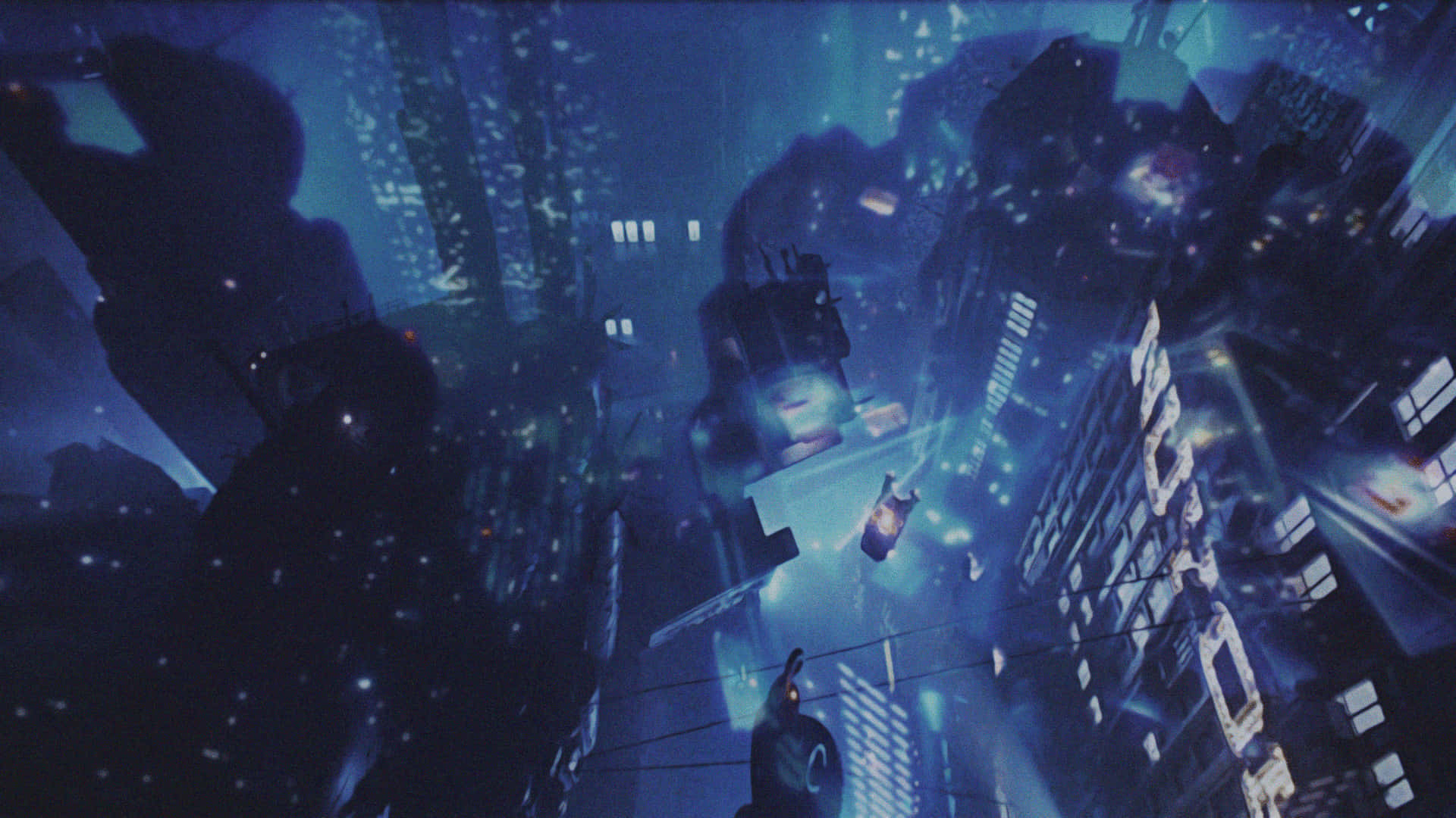 Scifi Äventyr Väntar I Den Neonbelysta Världen Av Blade Runner.