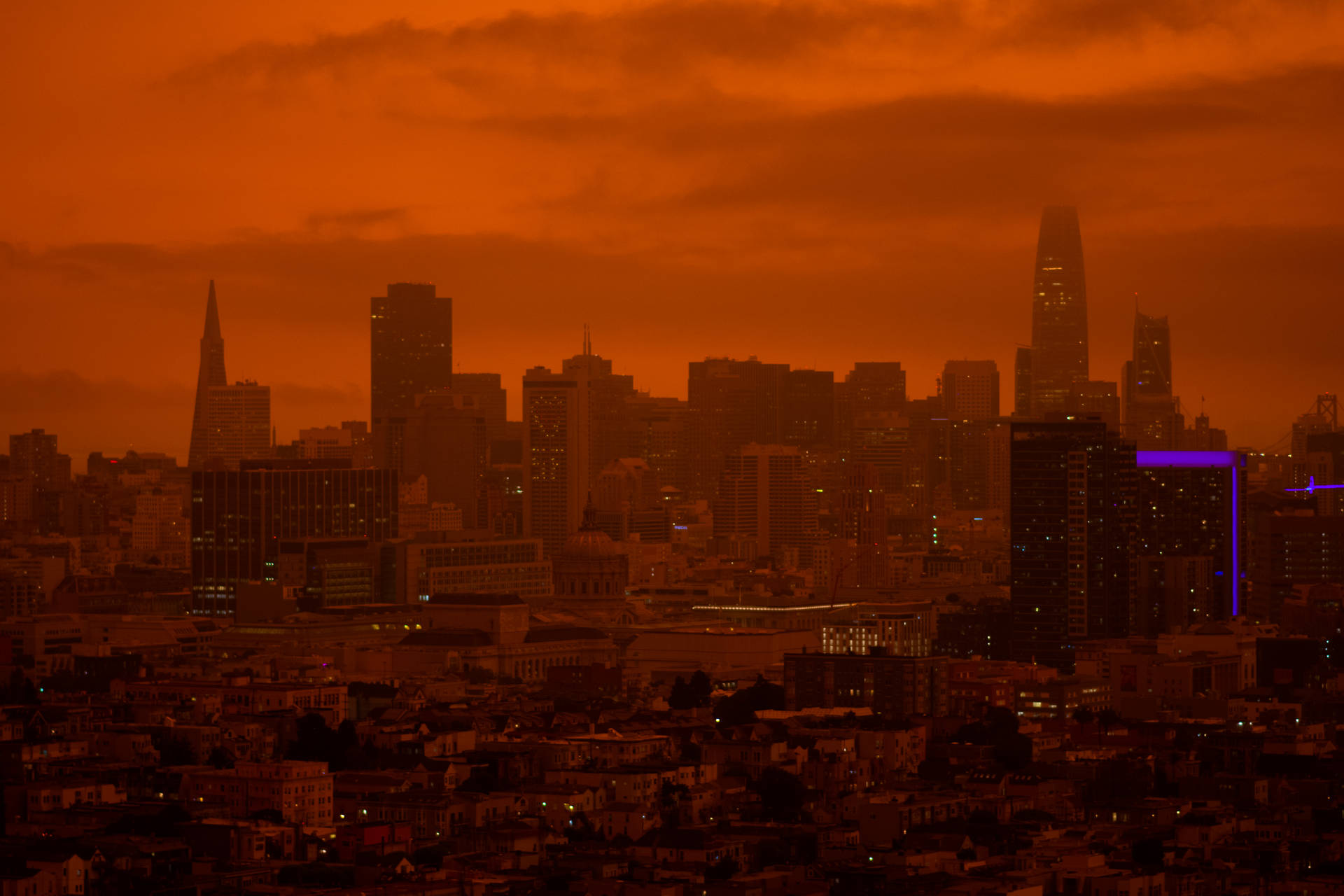 Blade Runner Cityscape In Stunning Neon Lights Wallpaper