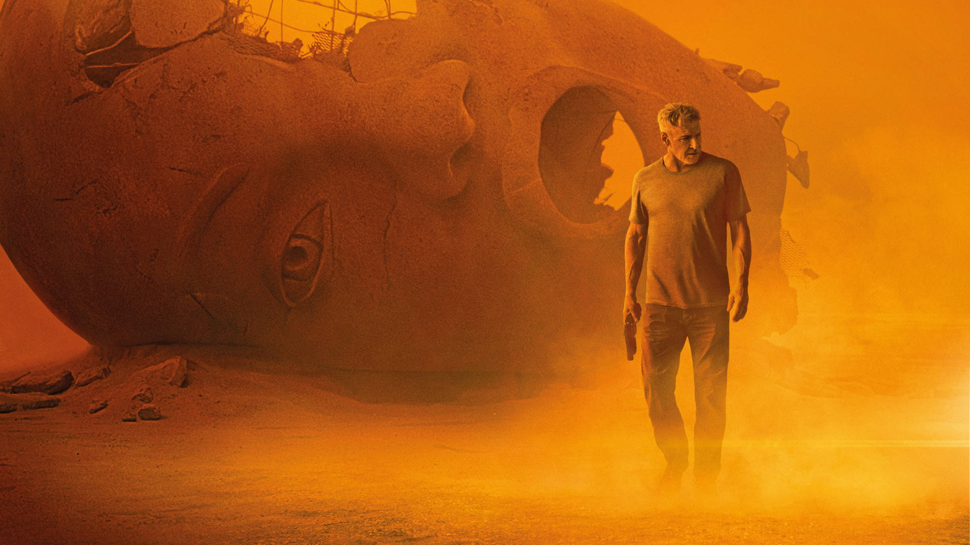 Blade Runner Deckard With Desert Statue