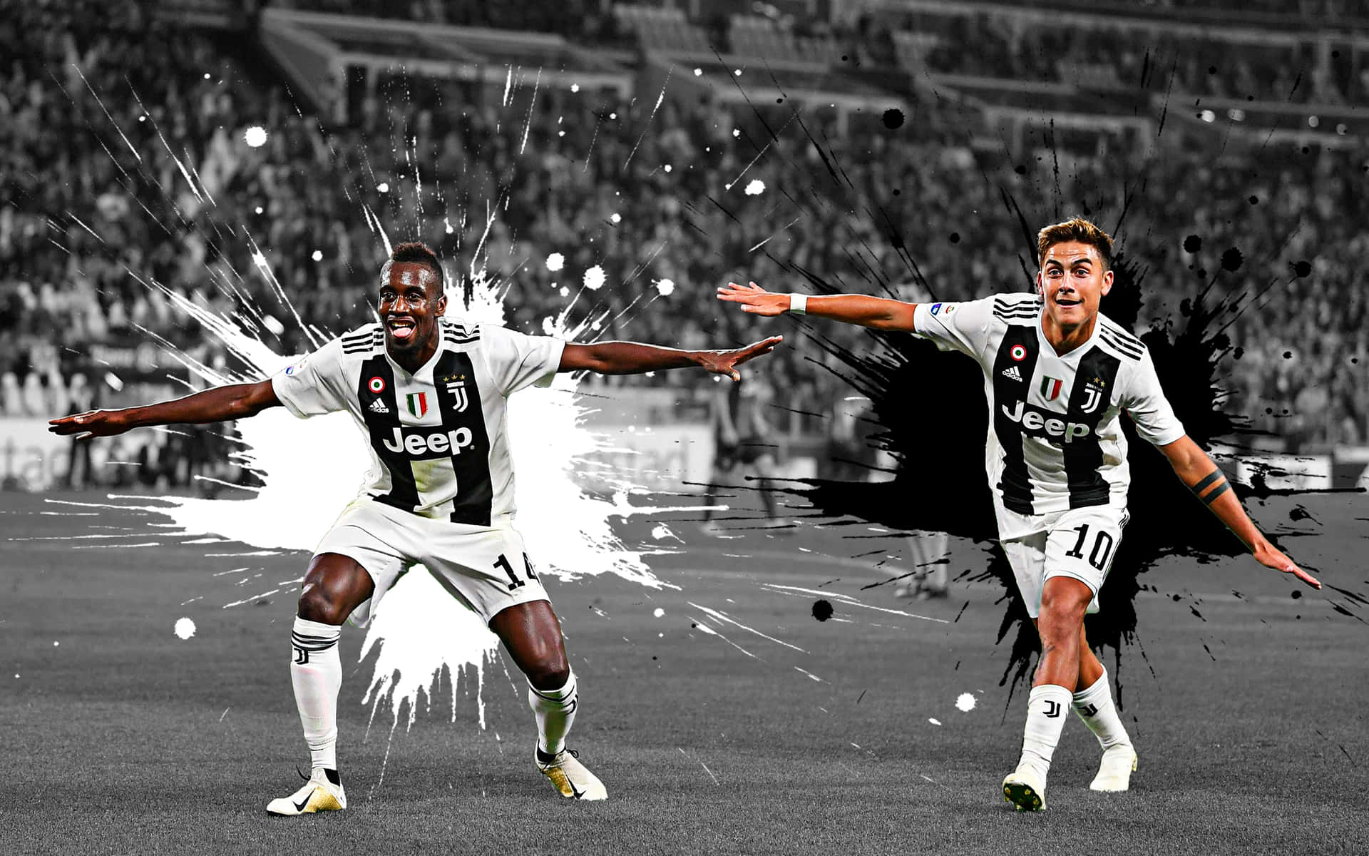 Blaisematuidi Och Paulo Dybala Från Juventus. Wallpaper