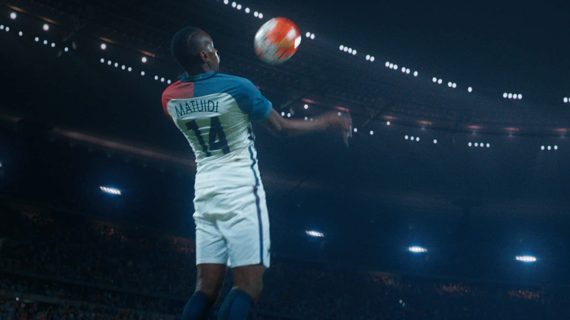 Blaise Matuidi in action, sporting his iconic Jersey Number 14 Wallpaper