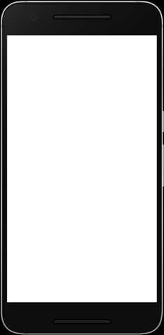 Blank Android Smartphone Display PNG