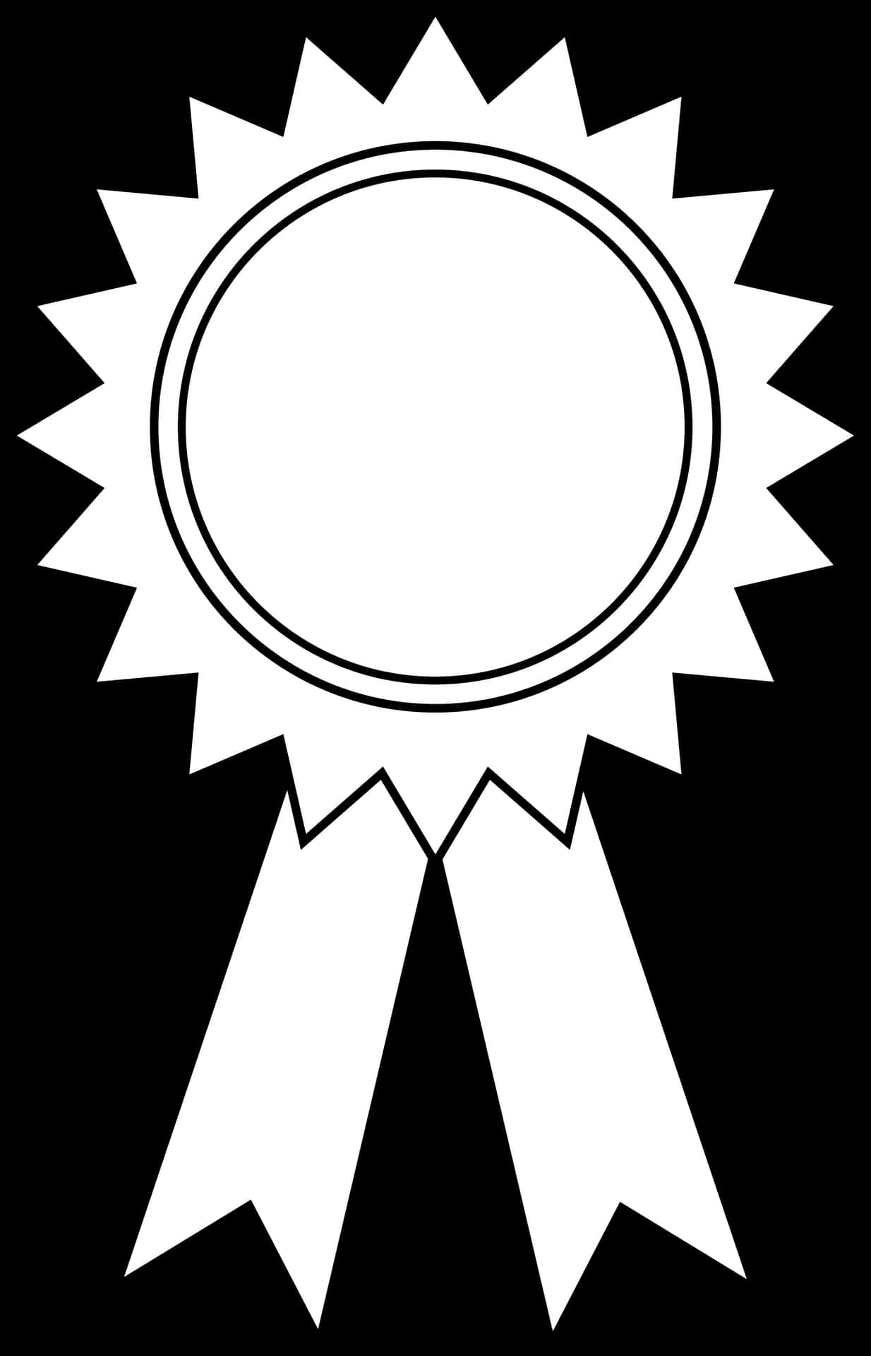Blank Award Ribbon Template PNG