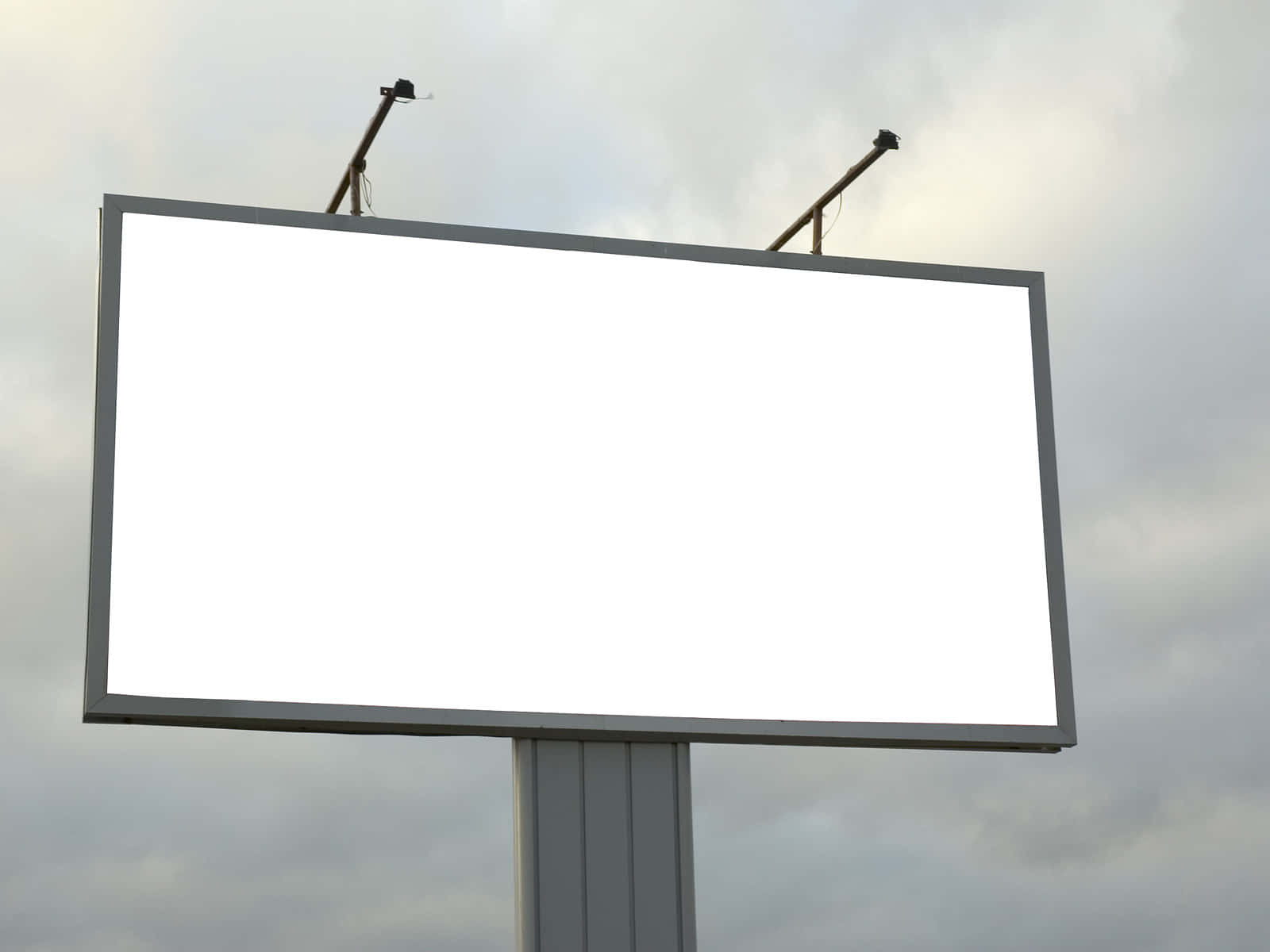 A Large Billboard With A Blank Screen