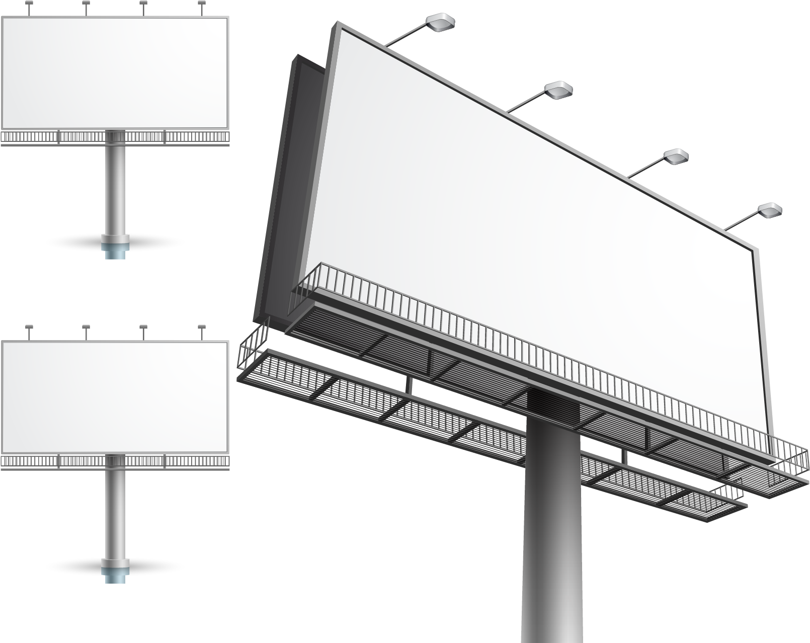 Blank Billboard Mockups PNG