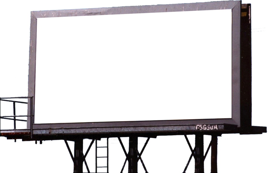 Blank Billboard Structure PNG